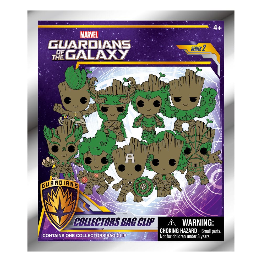Guardians of the Galaxy Groot Series 2 3D PVC Bag Clips Display 24
