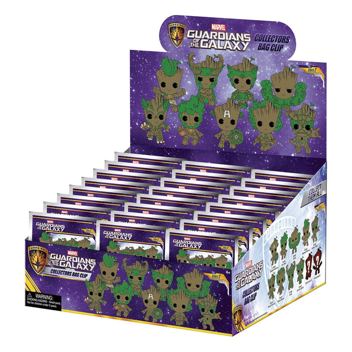 Guardians of the Galaxy Groot Series 2 3D PVC Bag Clips Display 24