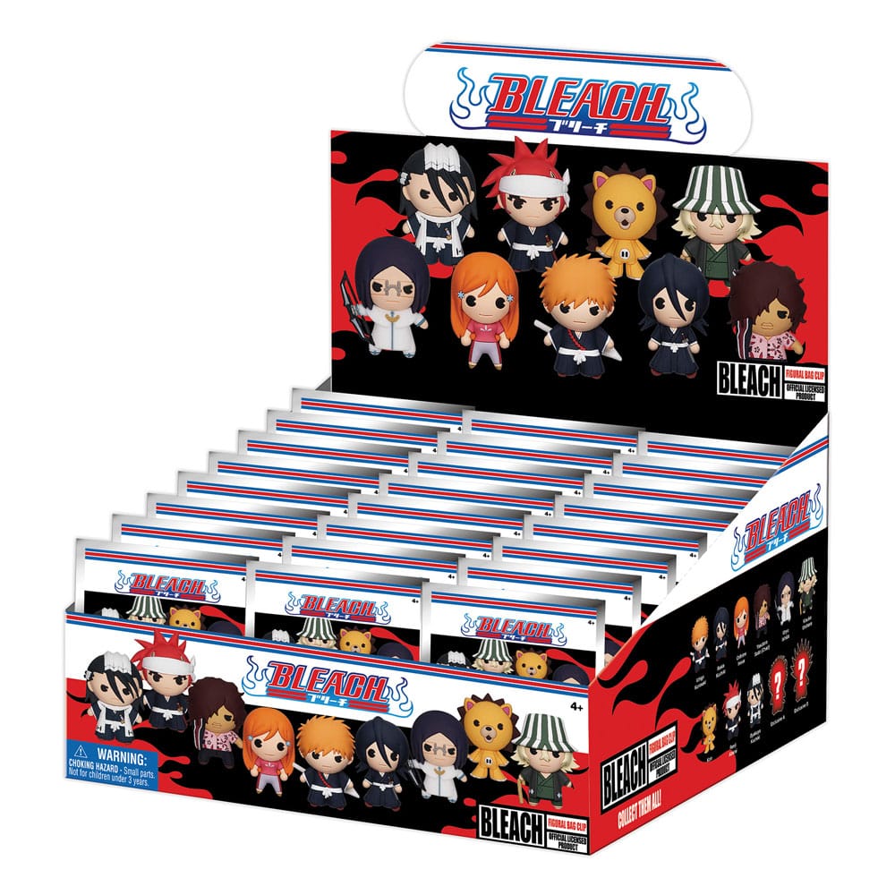 Bleach Ichigo Kurosaki Series 1 PVC Bag Clip Display 24 Pieces