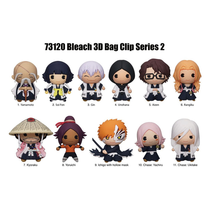 Bleach Series 2 3D PVC Bag Clips Display