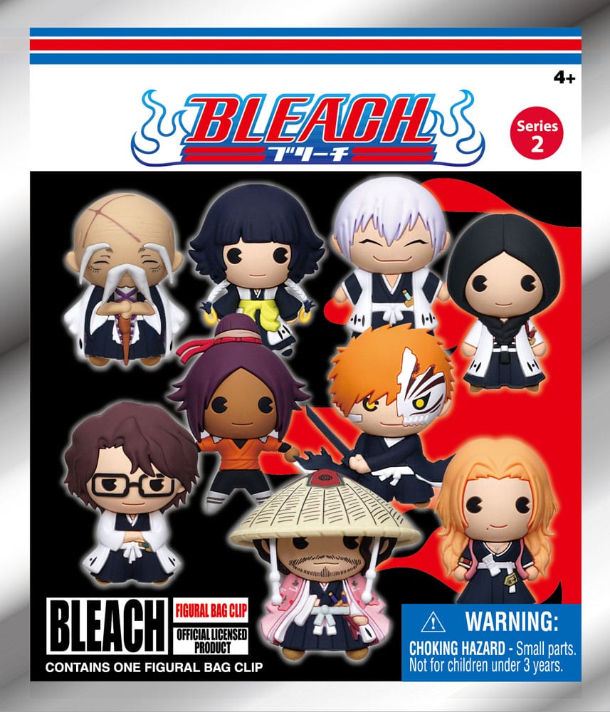 Bleach Series 2 3D PVC Bag Clips Display