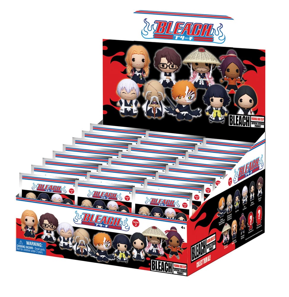 Bleach Series 2 3D PVC Bag Clips Display