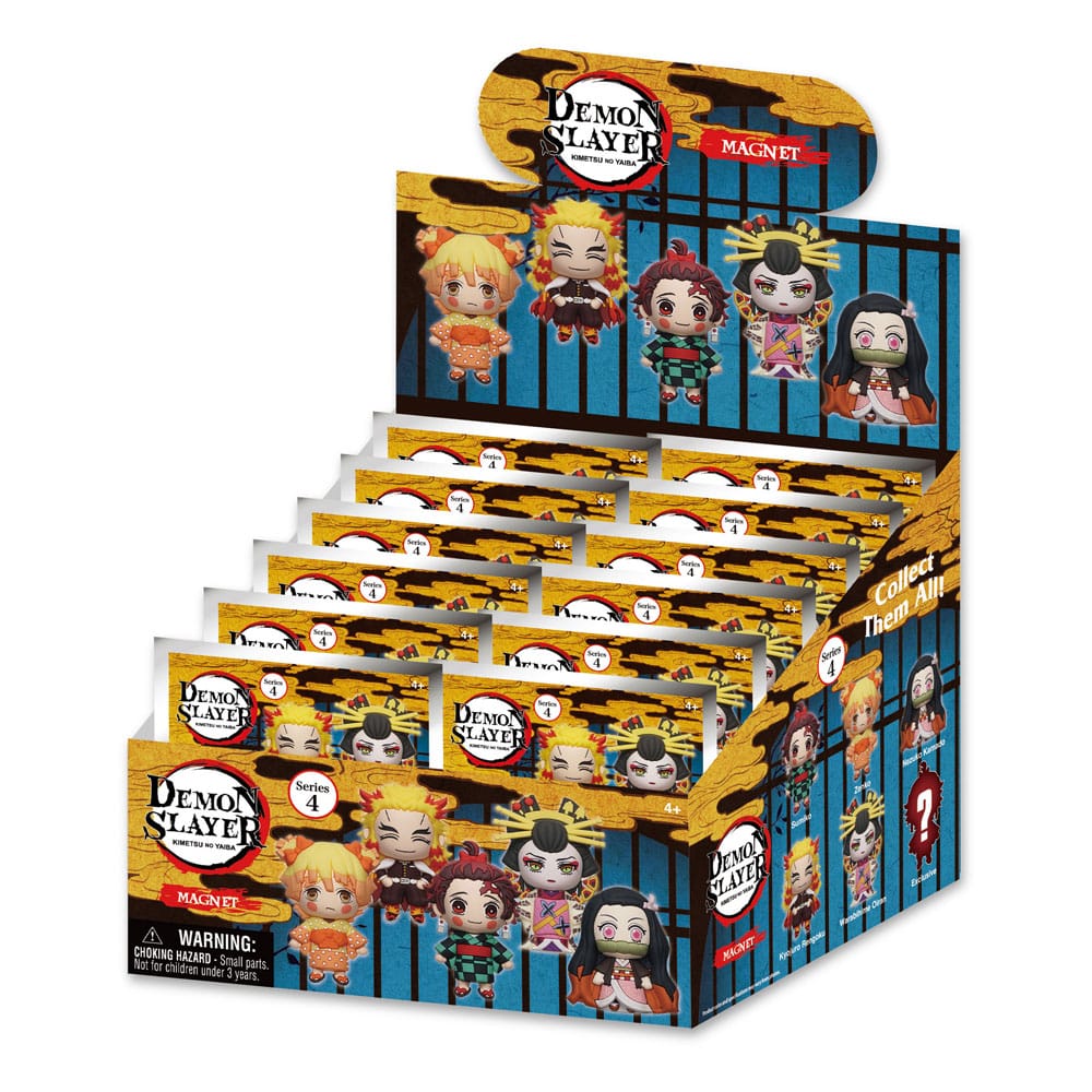 Demon Slayer Series 4 Magnets Blind Pack Display 12 Pack