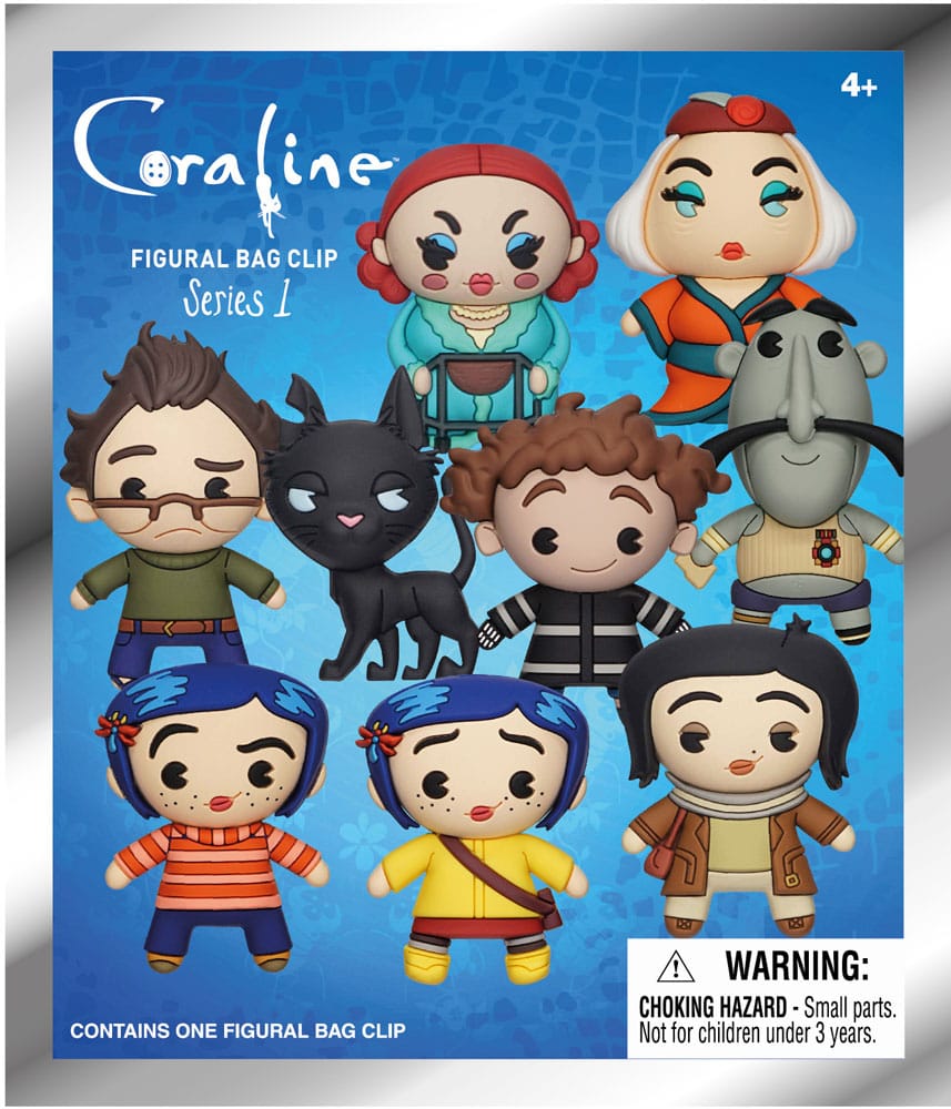 Coraline Series 1 3D PVC Bag Clips Display