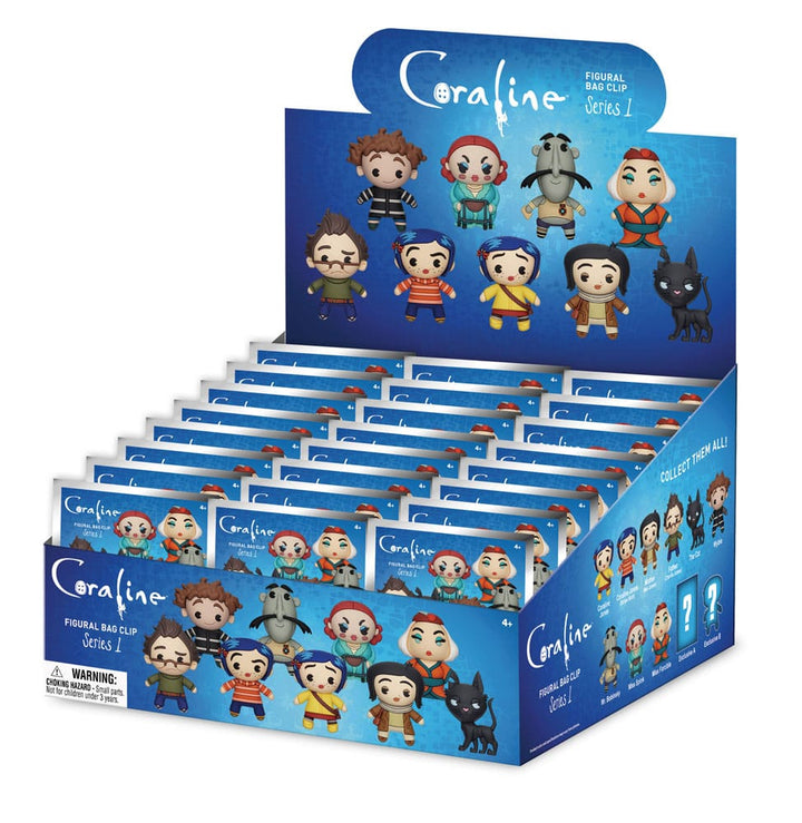 Coraline Series 1 3D PVC Bag Clips Display