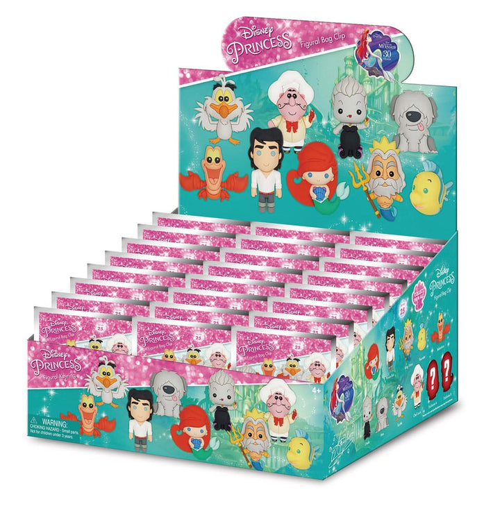 The Little Mermaid 3D PVC Bag Clips Series 1 Display (24)