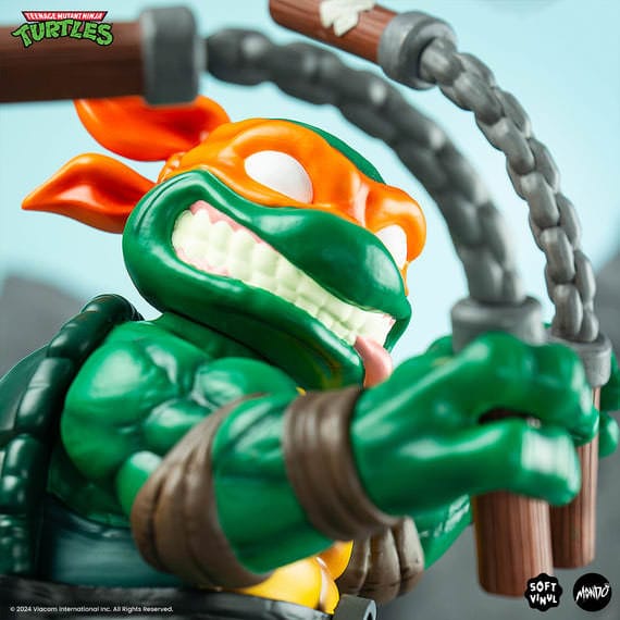 Teenage Mutant Ninja Turtles Soft Vinyl Figure Michelangelo 20 cm, side angle