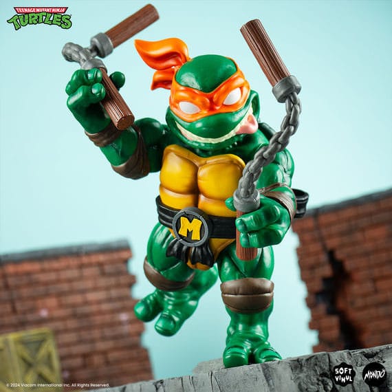 Teenage Mutant Ninja Turtles Soft Vinyl Figure Michelangelo 20 cm, close-up detail
