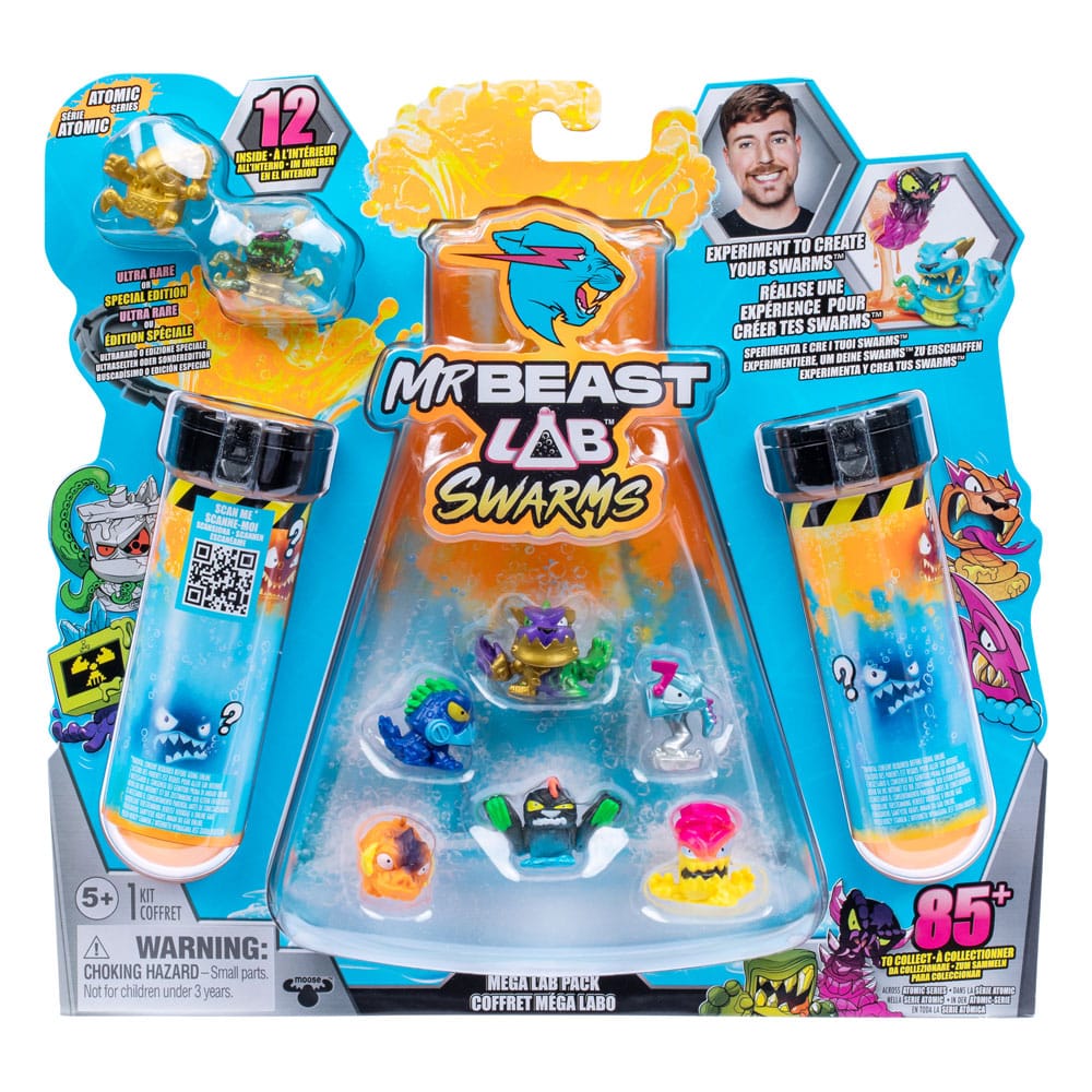 Mr. Beast Lab 1 3 cm Swarms Mini Figures 12-pack Mega Lab 1 3 cm Assortment (4)