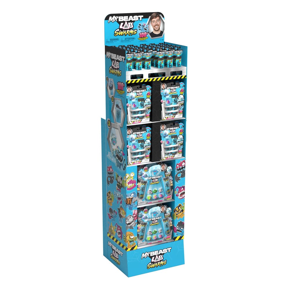 Mr. Beast Lab Swarms Mini Figures 12-Pack Display 3 cm (56 Count)