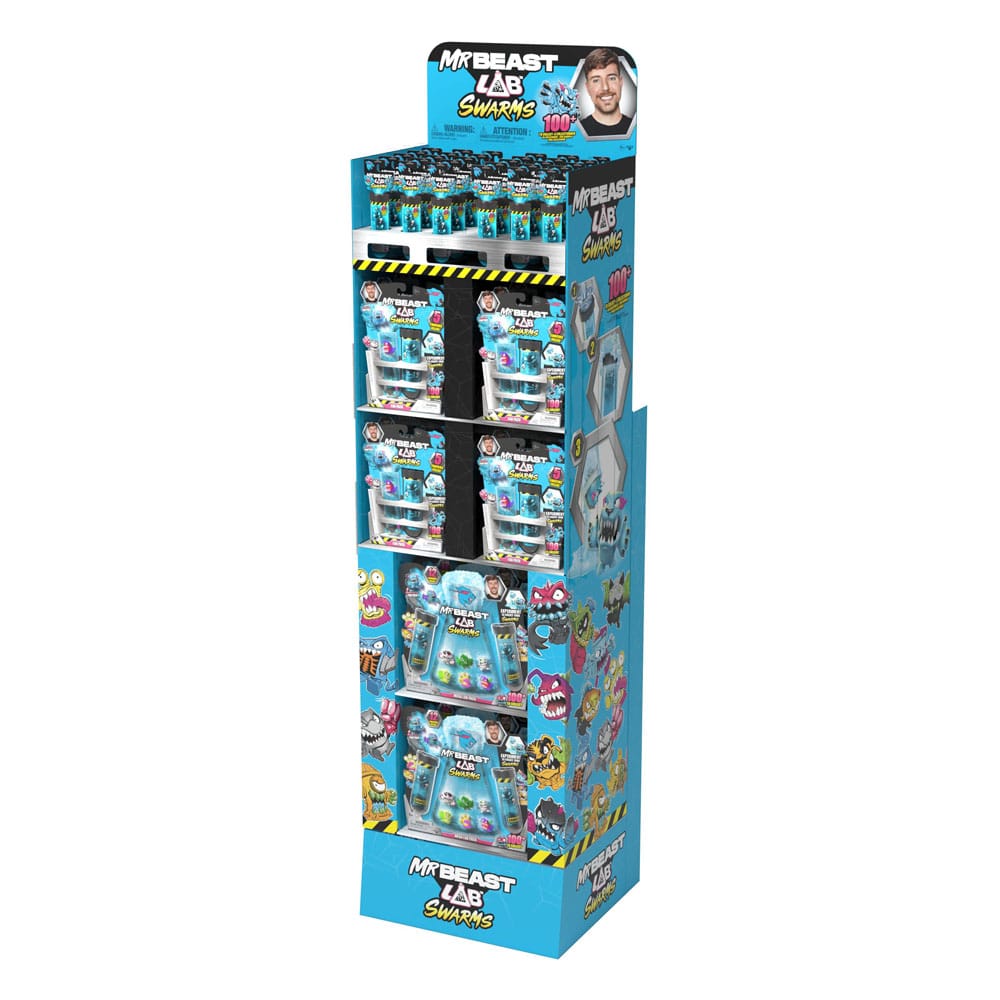 Mr. Beast Lab Swarms Mini Figures 12-Pack Display 3 cm (56 Count)