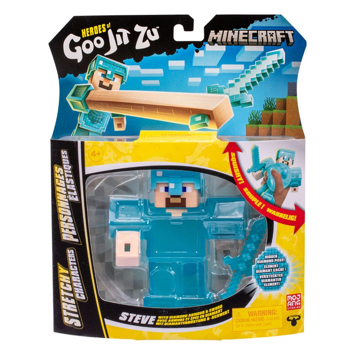 Minecraft Steve Heroes of Goo Jit Zu Meteor Madness Stretch Figure 12 cm