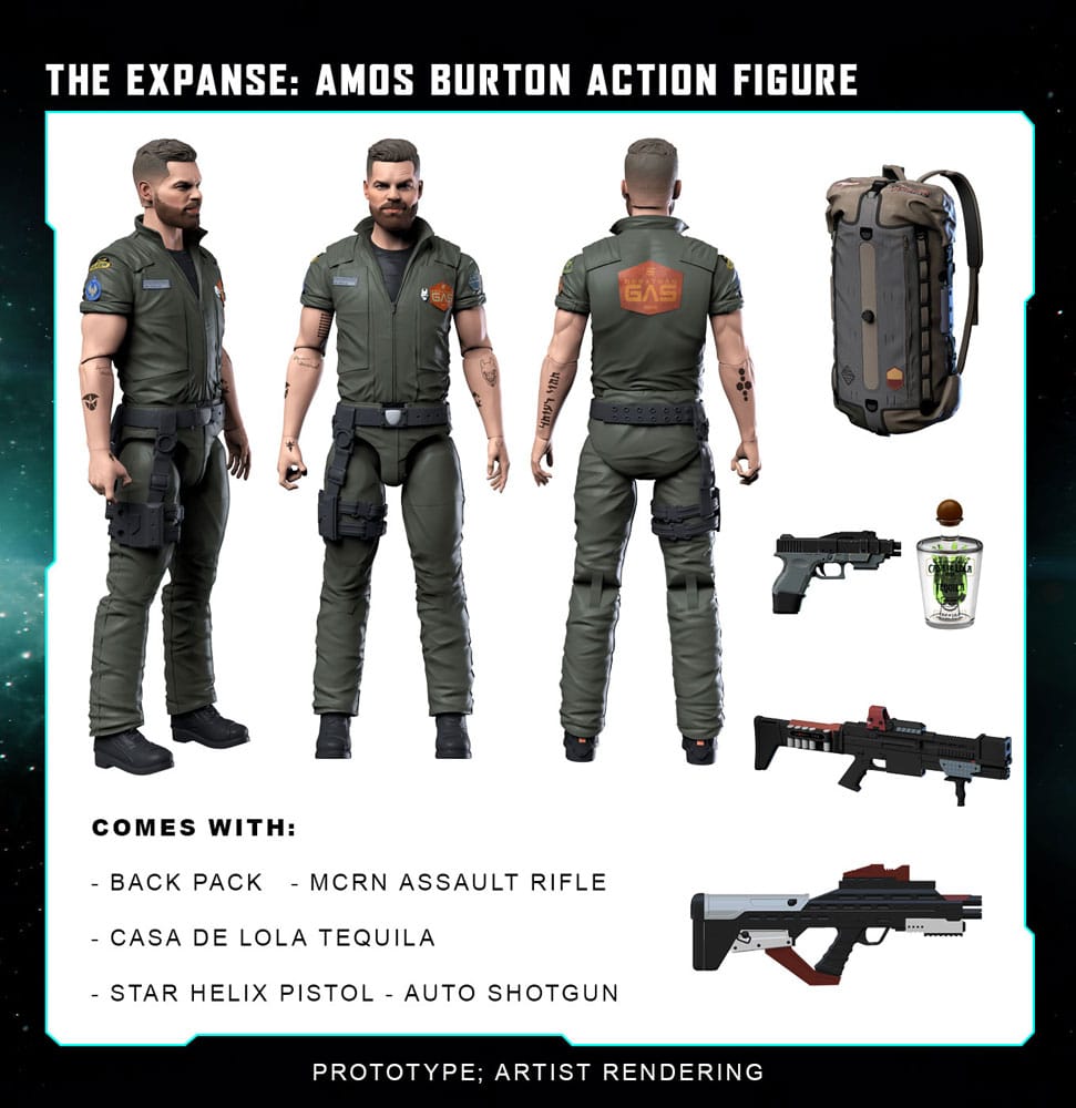 The Expanse Amos Burton Action Figure 20 cm