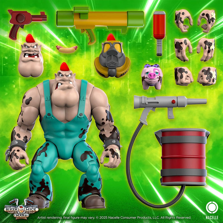 Biker Mice From Mars Greasepit 9" Action Figure
