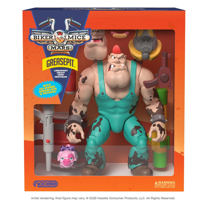 Biker Mice From Mars Greasepit 9" Action Figure