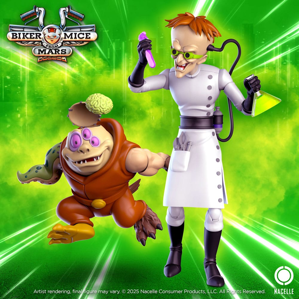 Biker Mice From Mars Karbunkle & Fred The Mutant 9" Action Figure