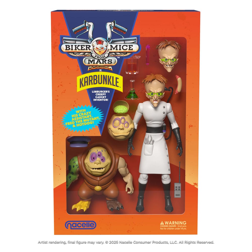 Biker Mice From Mars Karbunkle & Fred The Mutant 9" Action Figure