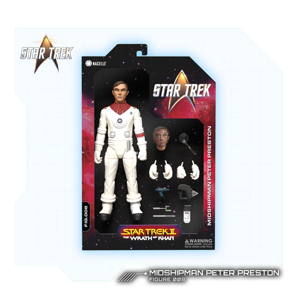 Star Trek II The Wrath of Khan Peter Preston Action Figure 1 12 Scale 16 cm