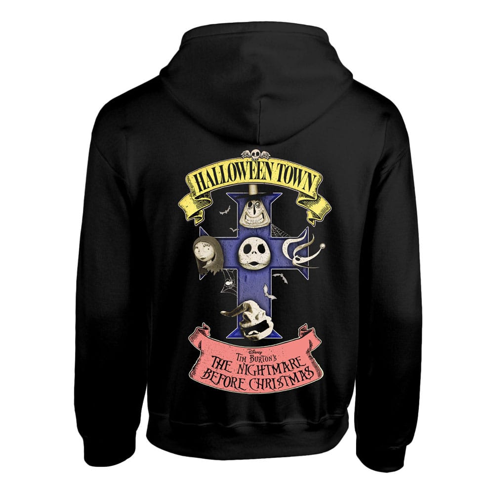 The Nightmare Before Christmas Halloween Town Hooded Sweater Size M