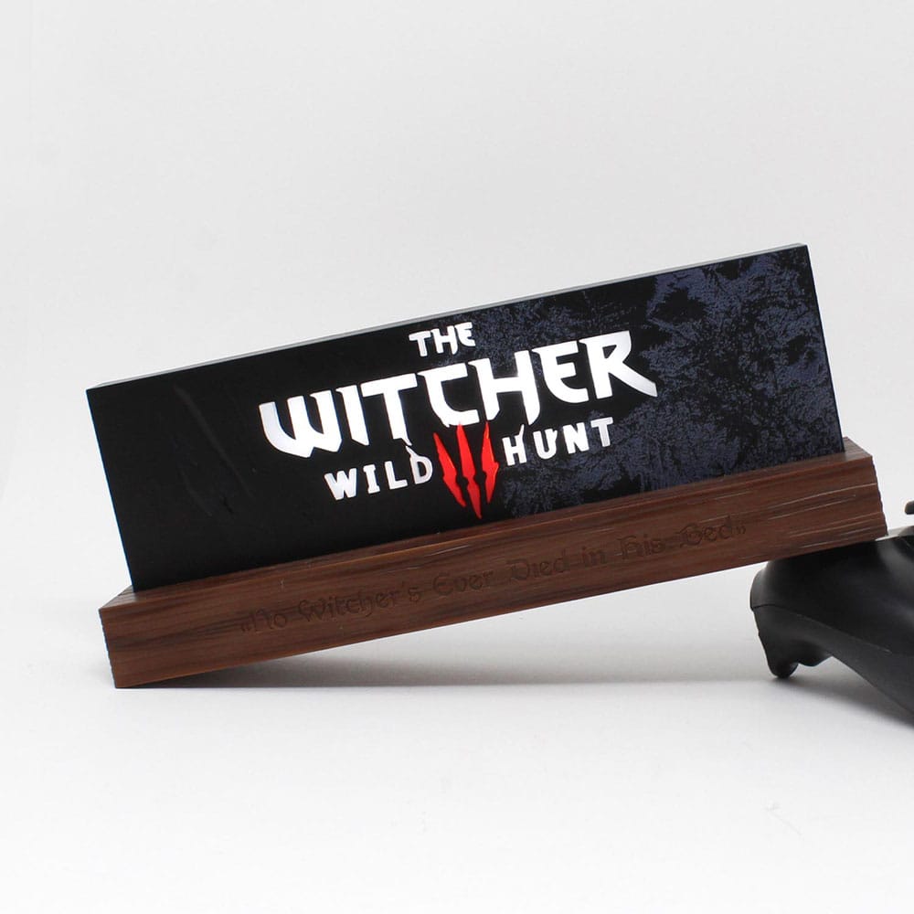 The Witcher Wild Hunt Logo LED Light Figure 22 Centimeters