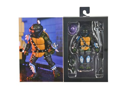 TMNT (Animated): Dark Leonardo Saturday Morning Adventures Teenage Mutant Ninja Turtles Ultimate 7 Scale Act, close-up detail