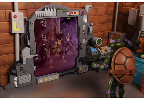 TMNT (Animated): Dark Leonardo Saturday Morning Adventures Teenage Mutant Ninja Turtles Ultimate 7 Scale Action Fi, rear view