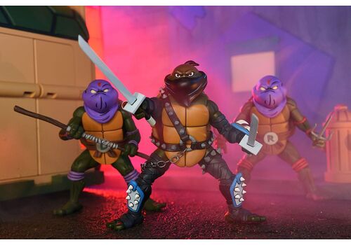 TMNT (Animated): Dark Leonardo Saturday Morning Adventures Teenage Mutant Ninja Turtles Ultimate 7 Scale Act, additional view