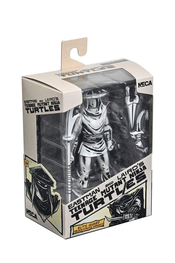 TMNT: (Mirage Comics) Elite Foot Ninja Guard Black & White 7 Scale Action Figure Teenage Mutant Ninja Turtles, packaging shot