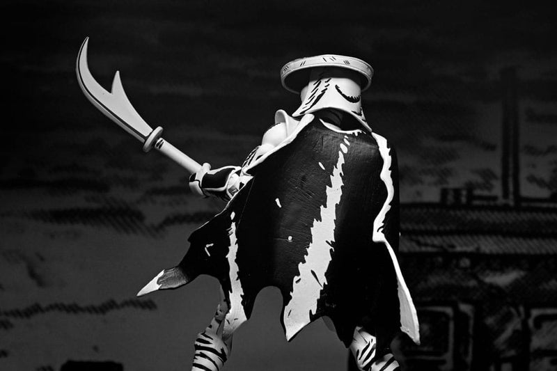 TMNT: (Mirage Comics) Elite Foot Ninja Guard Black & White 7 Scale Action Figure Teenage Mutant Ninja Turtles (Pr, in display