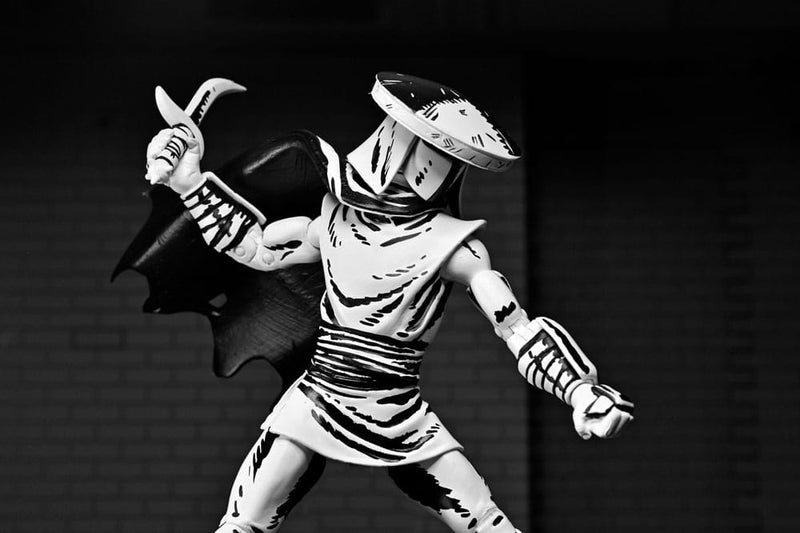 TMNT: (Mirage Comics) Elite Foot Ninja Guard Black & White 7 Scale Action Figure Teenage Mutant Ninja Turtles (Pre, rear view