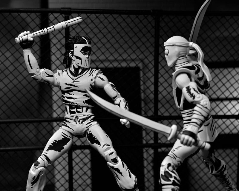 TMNT: (Mirage Comics) Casey Jones Black & White 7 Scale Action Figure Teenage Mutant Ninja Turtles (Pre-Order Sep, in display