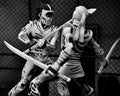 TMNT: (Mirage Comics) Casey Jones Black & White 7 Scale Action Figure Teenage Mutant Ninja Turtles (Pre-Order, size reference