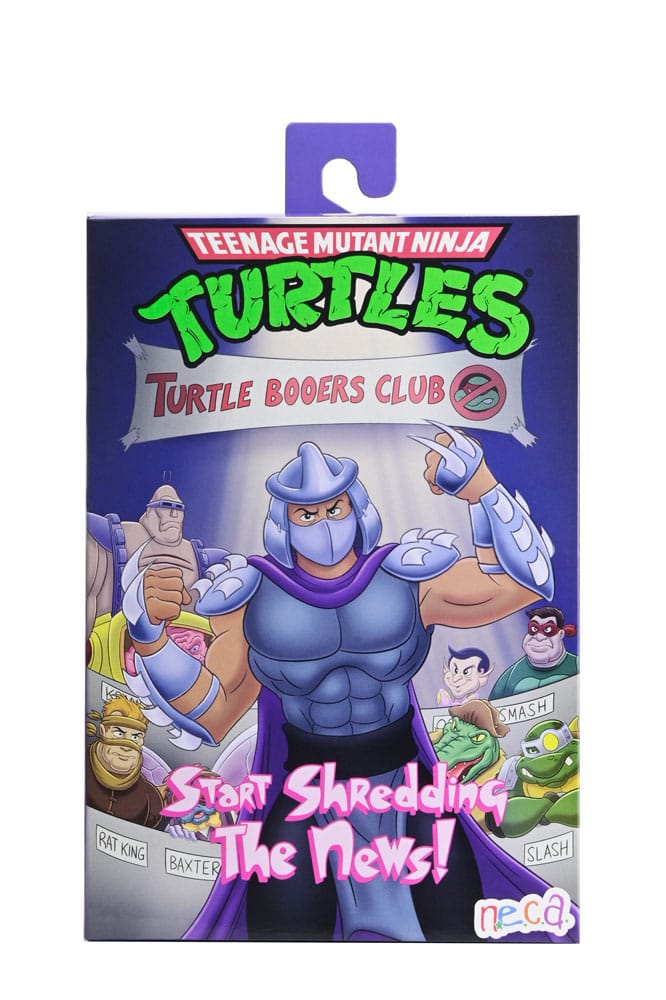 TMNT Cartoon: Shredder (Classic Colours) Ultimate 7 Teenage Mutant Ninja Turtles Scale Action Figure (Pre-Or, close-up detail