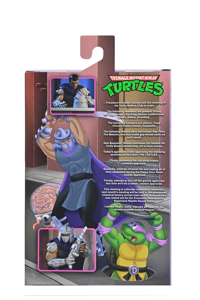 TMNT Cartoon: Shredder (Classic Colours) Ultimate 7 Teenage Mutant Ninja Turtles Scale Action Figure (Pre-Order S, in display