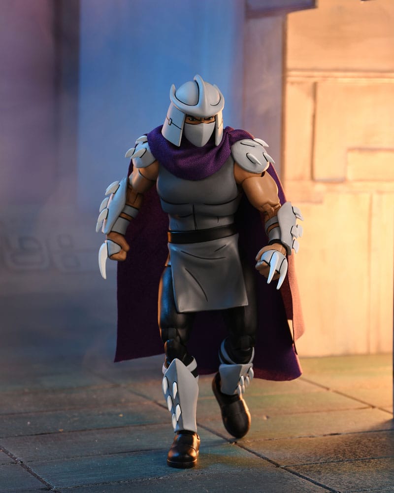 TMNT Cartoon: Shredder (Classic Colours) Ultimate 7 Teenage Mutant Ninja Turtles Scale Action Figure (Pre-Order S, in display