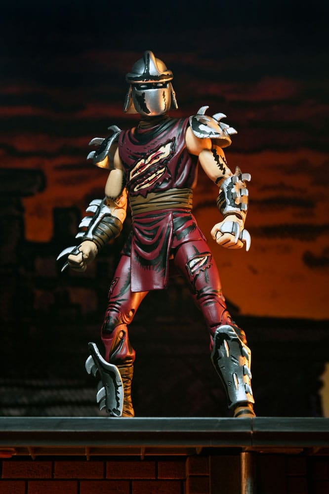 TMNT: (Mirage Comics) Battle Damaged Shredder 7 Scale Action Figure Teenage Mutant Ninja Turtle (Pre-Order Septem, in display