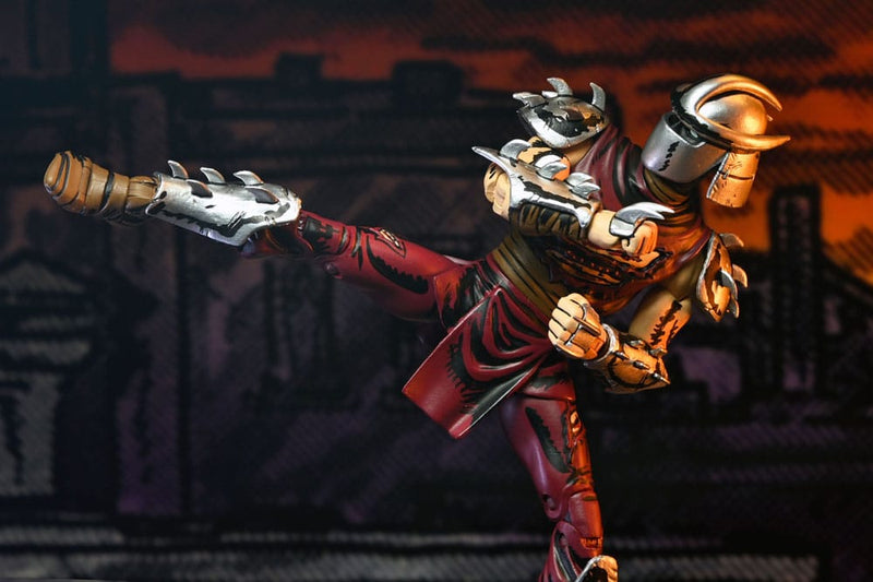 TMNT: (Mirage Comics) Battle Damaged Shredder 7 Scale Action Figure Teenage Mutant Ninja Turtle (Pre-Order S, showing reverse