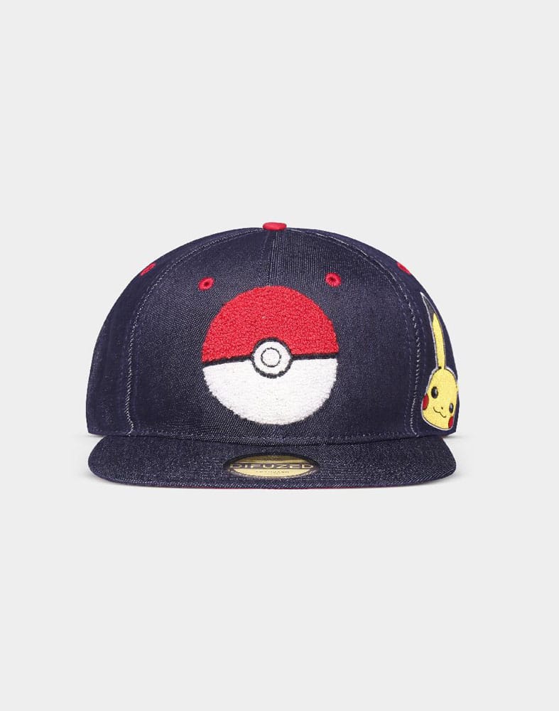 Pokemon Denim Logo Snapback Cap