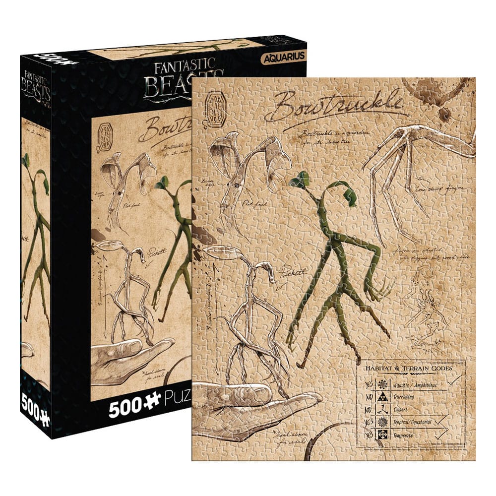 Harry Potter Fantastic Beasts Bowtruckle 500 Piece Jigsaw Puzzle