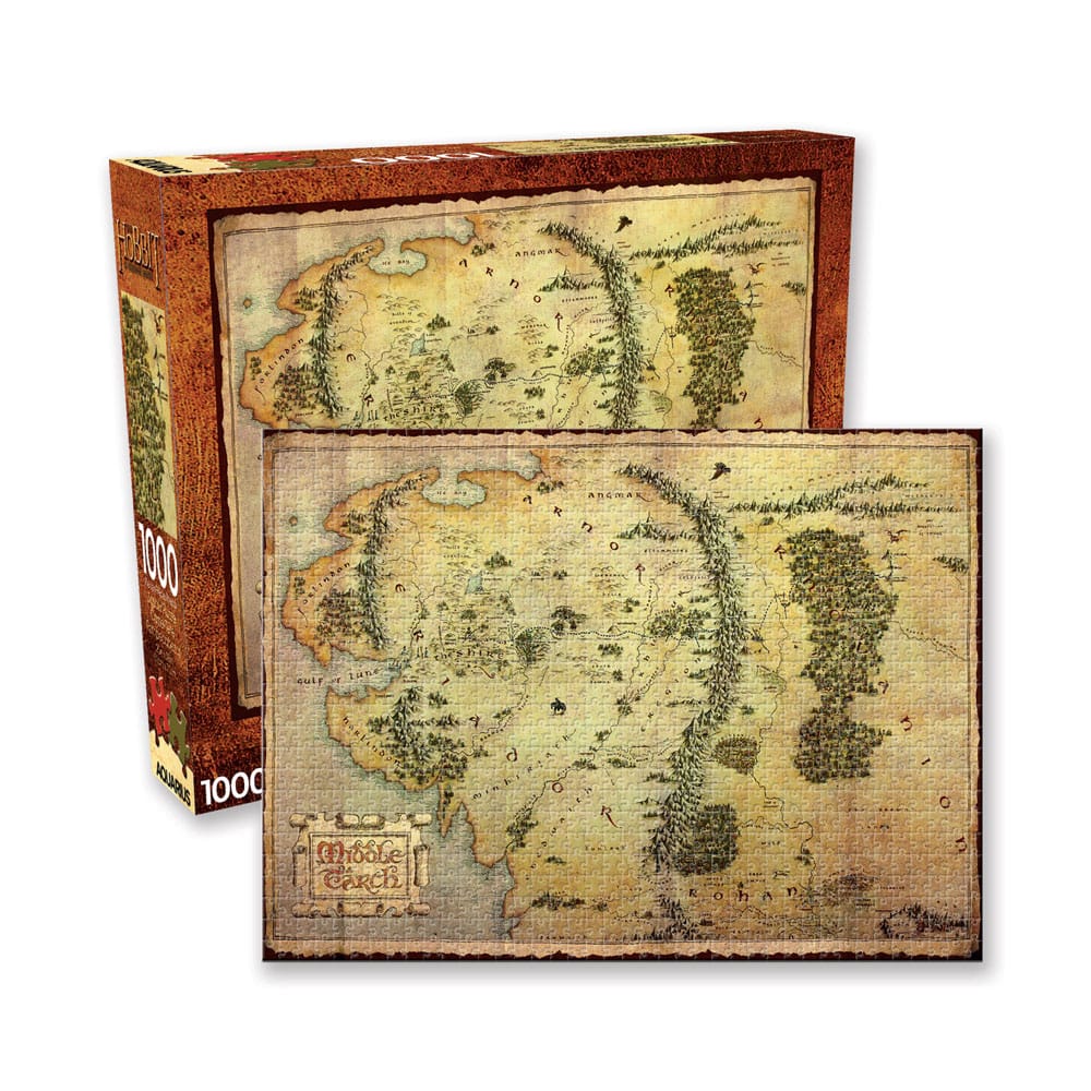 The Hobbit Map 1000 Piece Jigsaw Puzzle