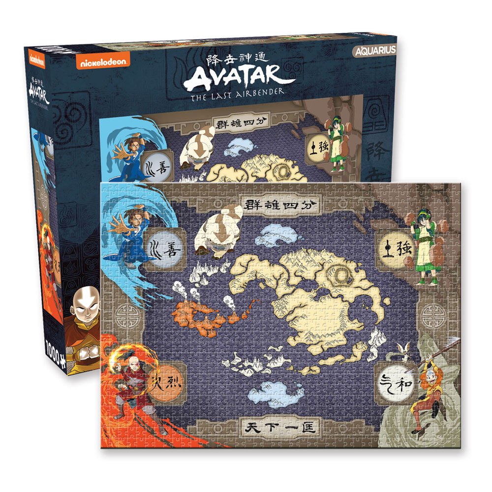 Avatar The Last Airbender Map 1000 Piece Puzzle