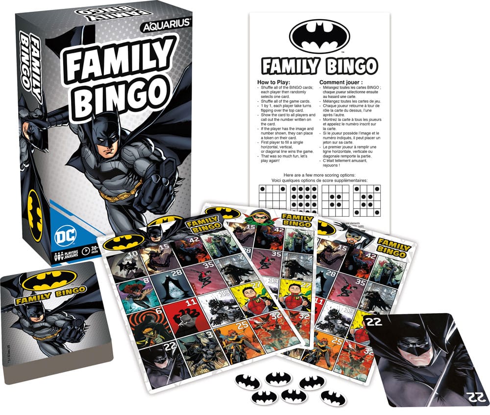 DC Comics Batman Family Bingo Board Game English Version