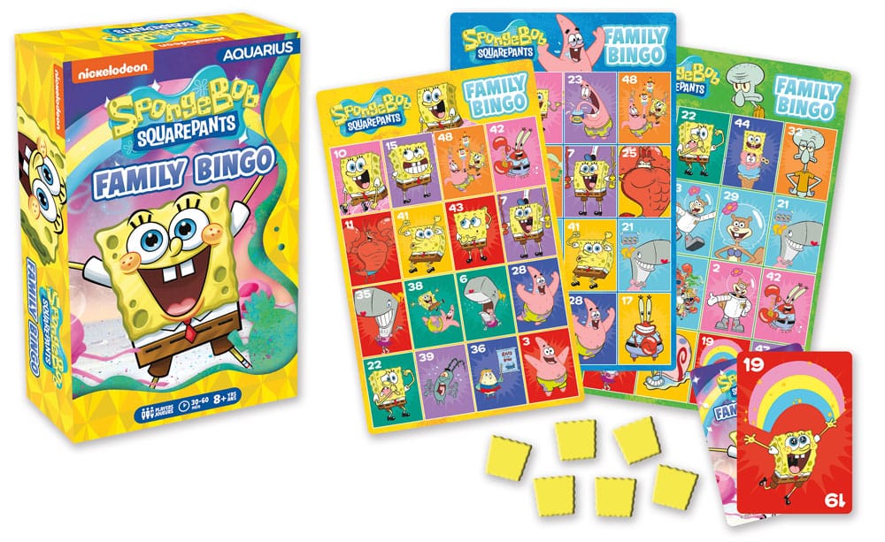 SpongeBob SquarePants Family Bingo Board Game English Version