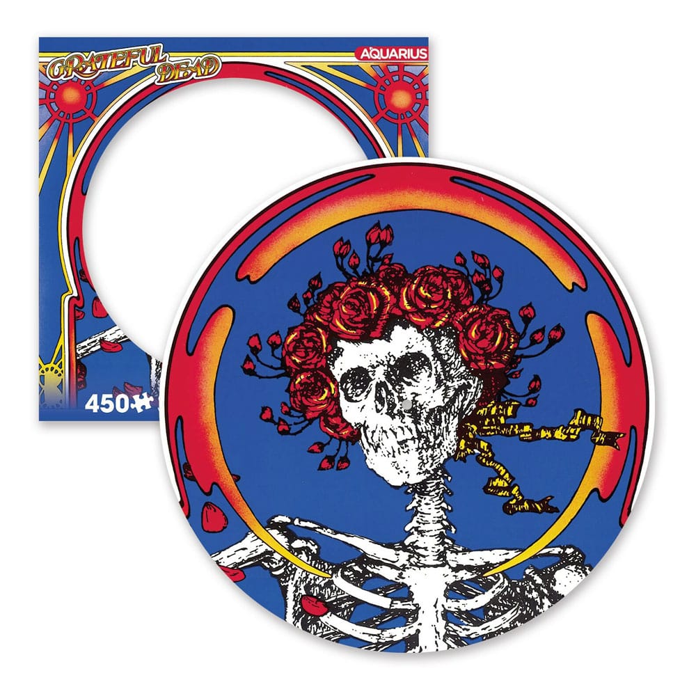 Grateful Dead Skull and Roses Band Picture Disc Puzzle 450 Piece