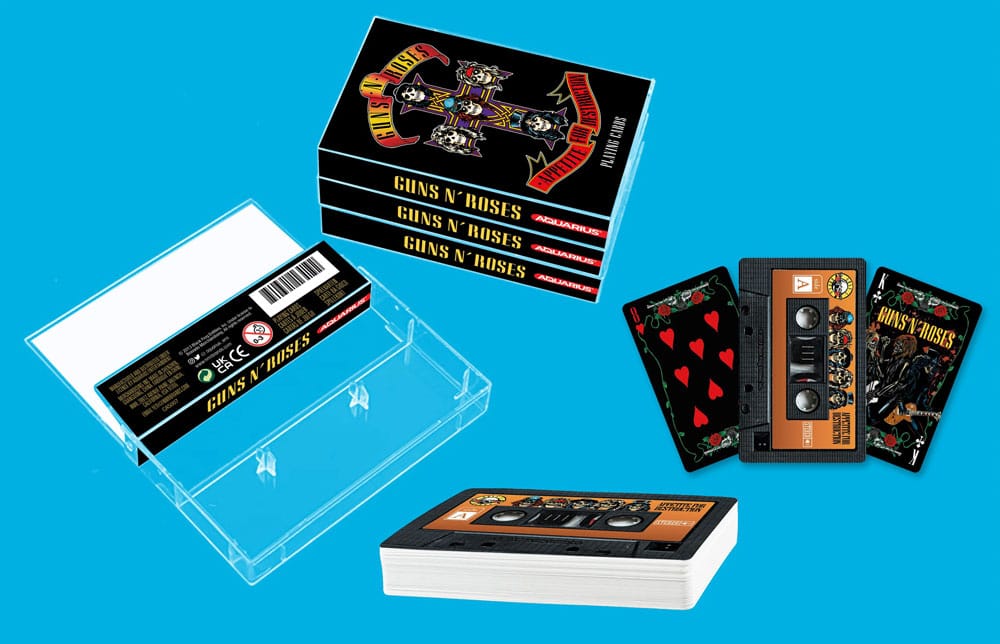 Guns N Roses Playing Cards Cassette PDQ Collectible Set