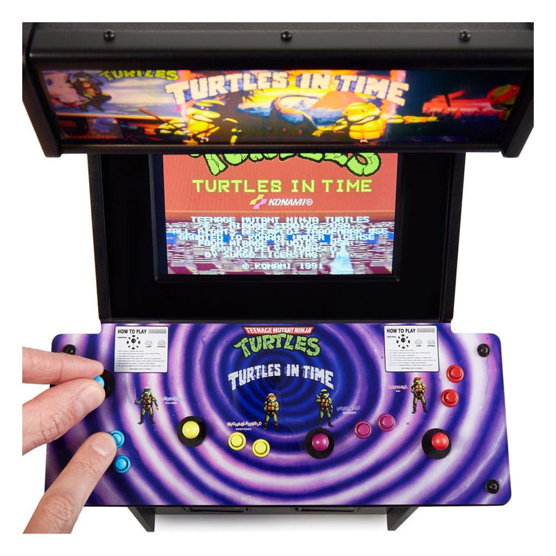 Teenage Mutant Ninja Turtles Quarter Arcade Machine Turtles In Time 44 cm, rear view