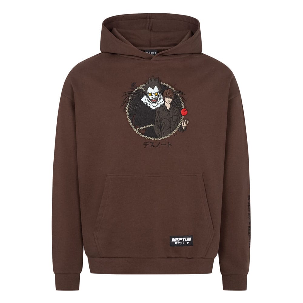 Death Note Graphic Hooded Sweater Brown