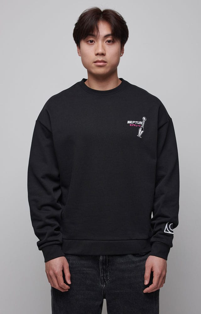 Naruto Shippuden Graphic Black Sweatshirt Size M