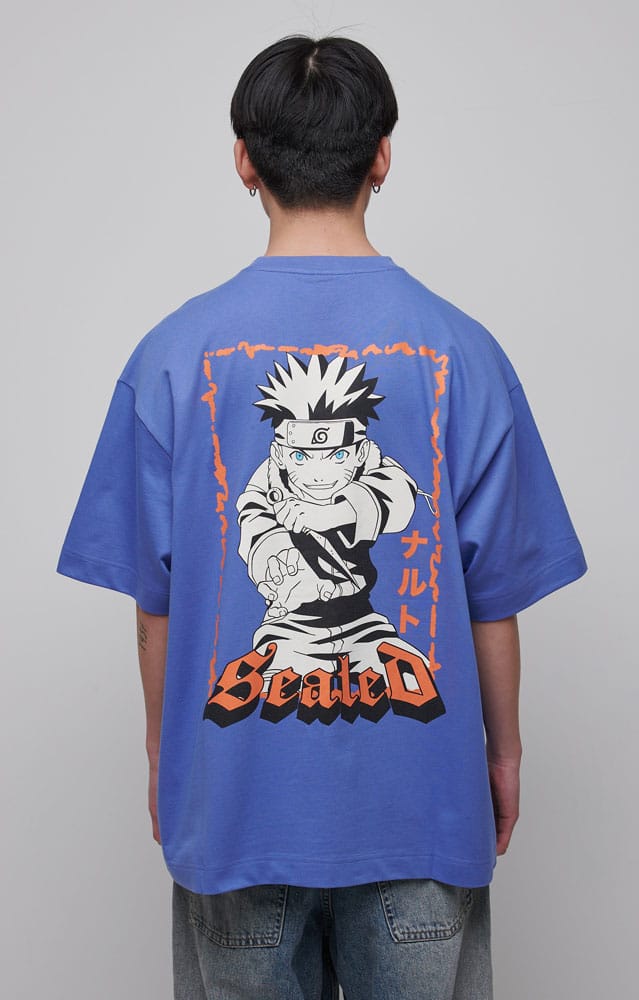 Naruto Shippuden Graphic Blue T Shirt Size XL