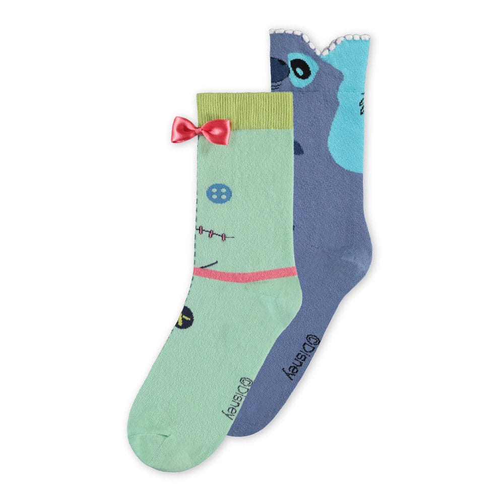 Disney Stitch Socks 2 Pack Doll Size 39 4